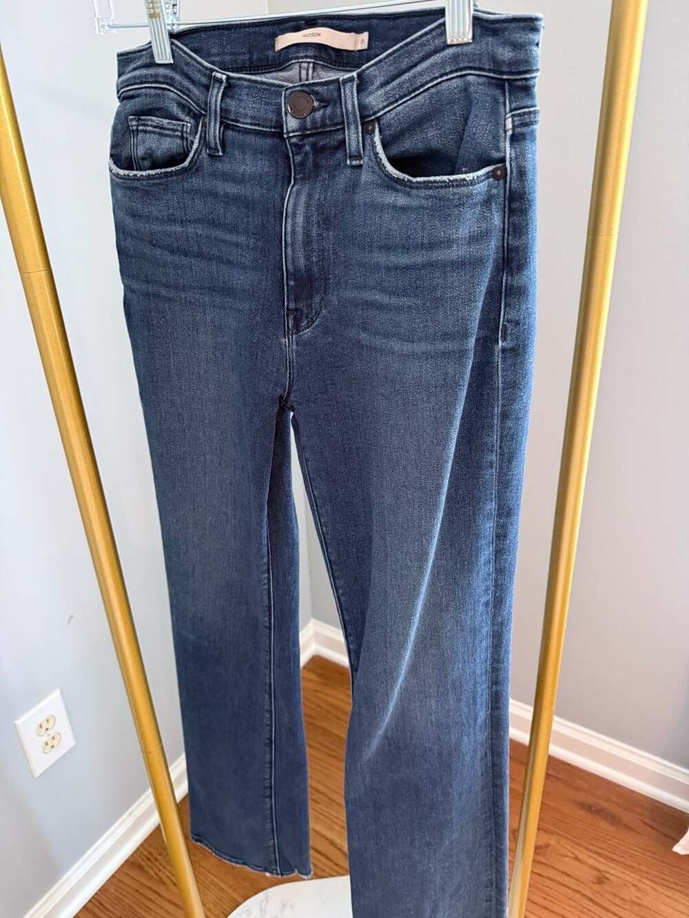 Hudson Jeans  - High-Rise Wide-Leg Cropped Jeans in Laguna Wash